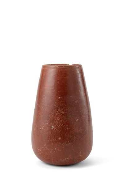 Vasetto in terracotta rossa, dimensioni 18 x 11 x 7,5 cm