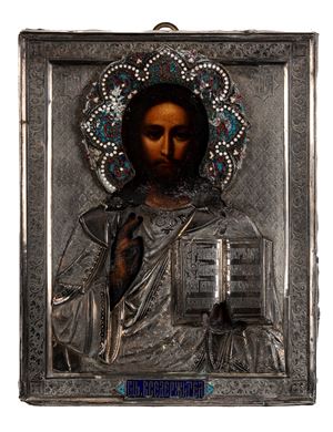 Cristo Pantocratore, Russia, seconda met&agrave; XIX secolo