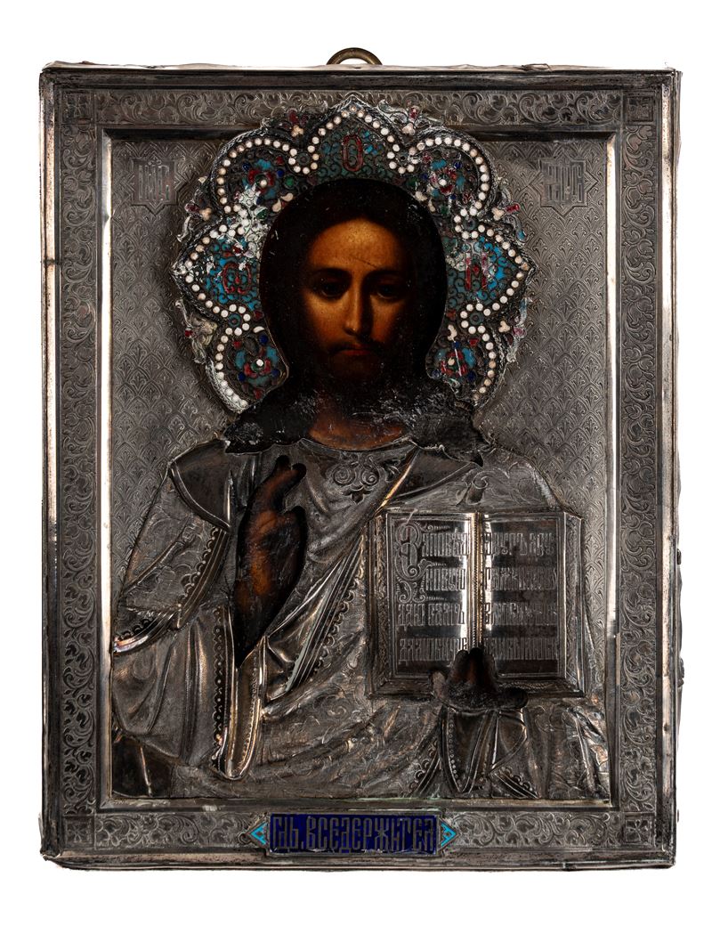 Cristo Pantocratore, Russia, seconda metà XIX secolo