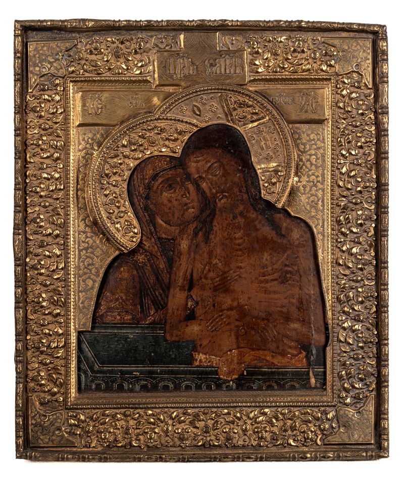 Madre di Dio con Cristo, Russia.