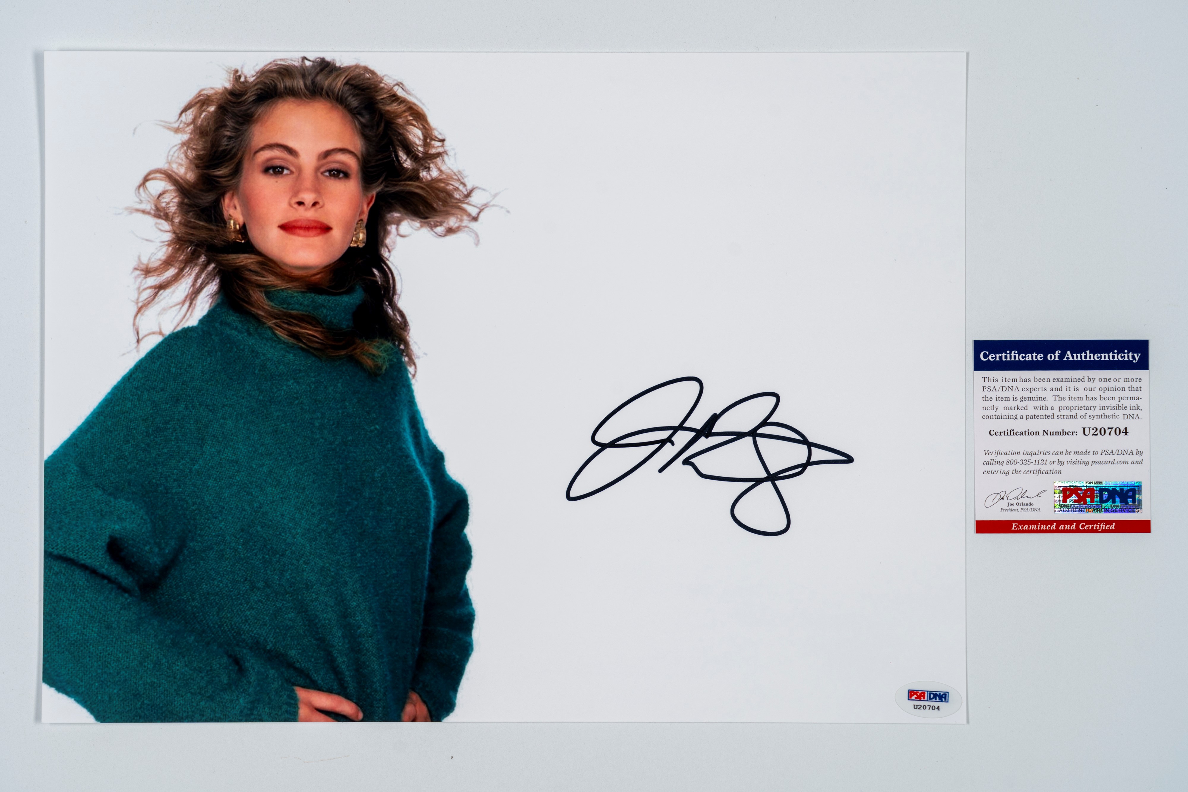 Julia Roberts - Foto autografata - 35x26 cm - Cert. PSA/DNA