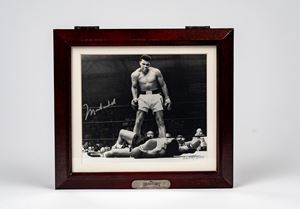 Muhammad Ali - Set orologio Fossil con foto autografata - A tiratura limitata - 1993