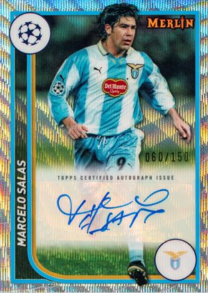 Marcelo Salas - Signed Card - Lazio - Topps Merlin 2023/24 - Numbered out of 150