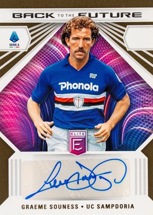 Graeme Souness - Signed Card - Sampdoria - Panini Elite Serie A Soccer - Numbered out of 10