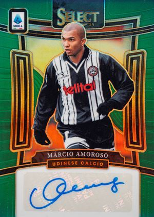 Marcio Amoroso - Signed Card - Udinese - Panini Select Serie A Soccer - Numbered out of 5