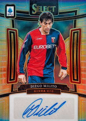 Diego Milito - Signed Card - Genoa - Panini Select Serie A Soccer