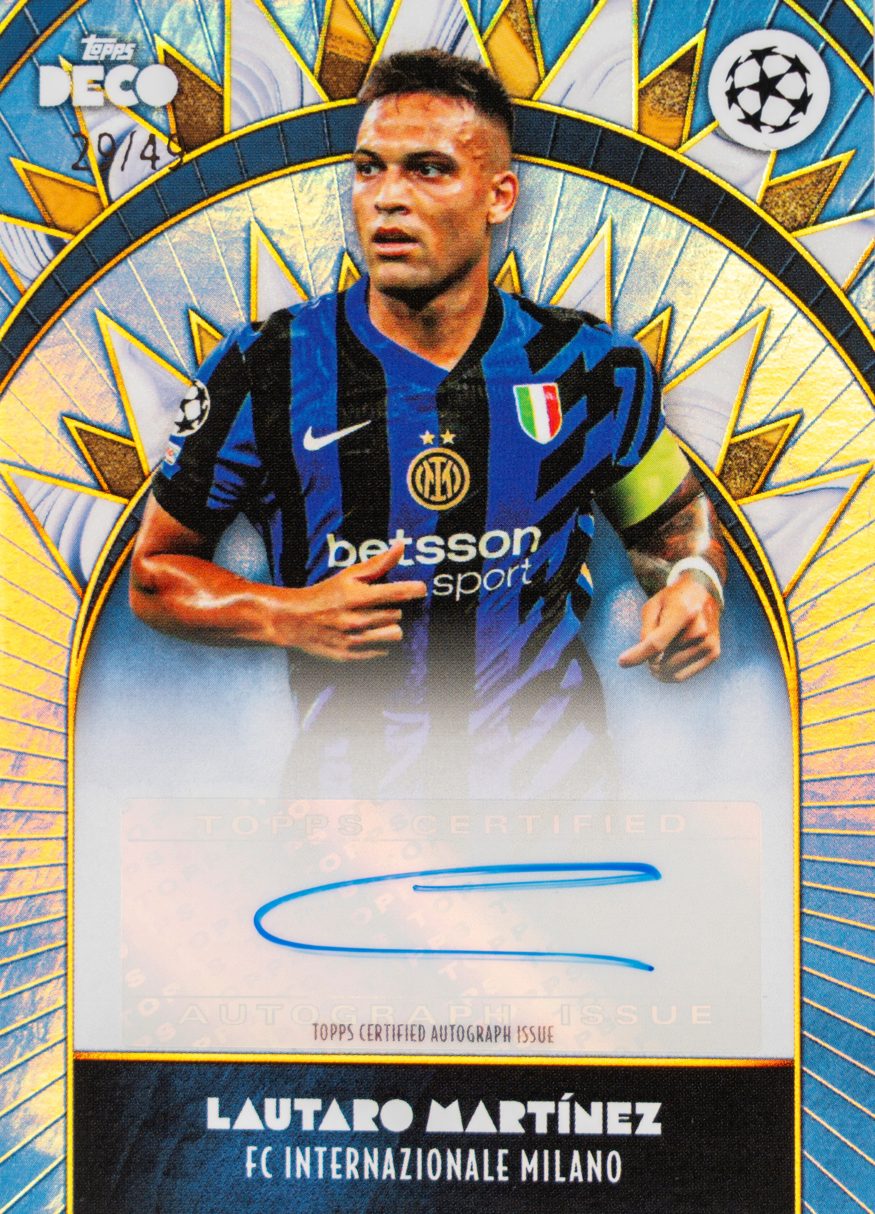 Lautaro Martínez - Lautaro Martínez - Card autografata - Inter 
