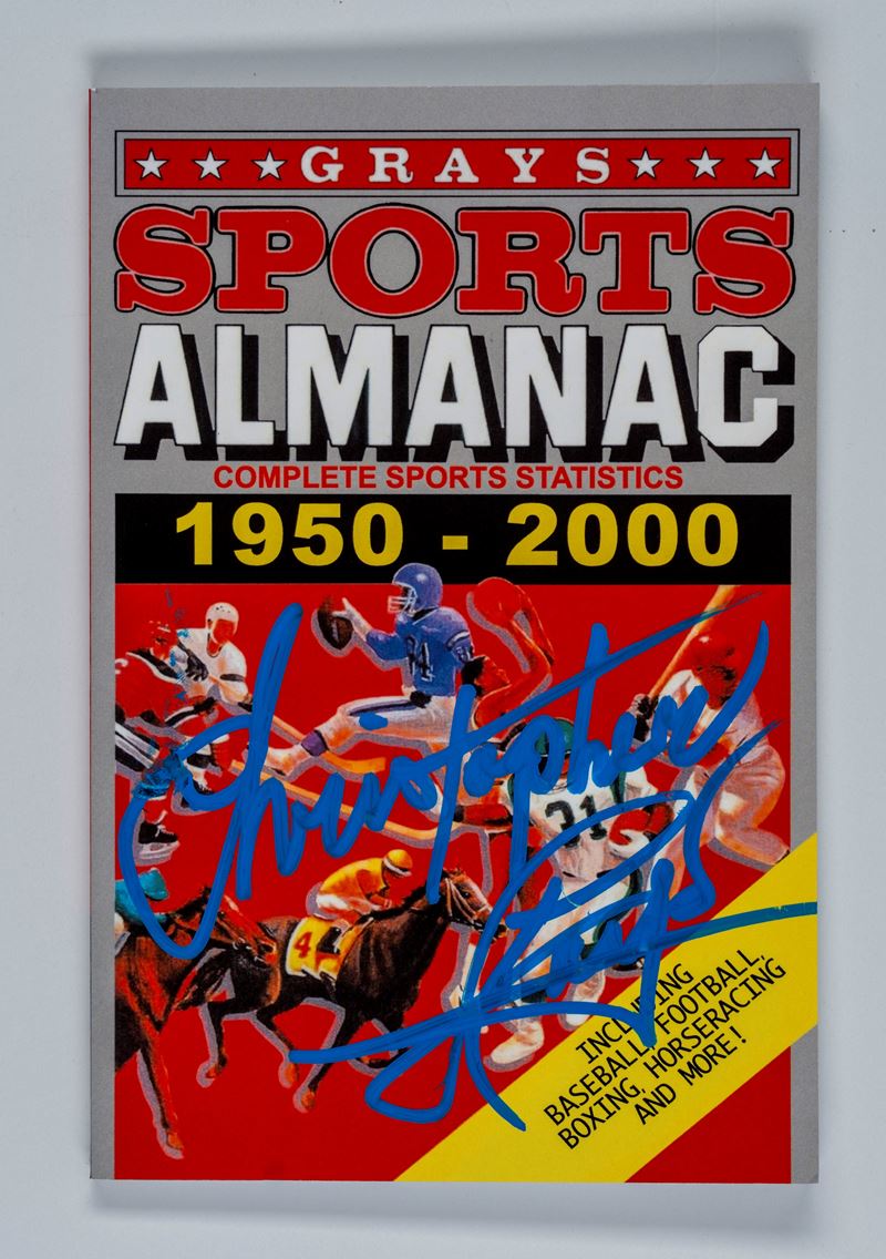 Christopher Lloyd - Ritorno al futuro - Almanacco Sportivo firmato - Cert. JSA