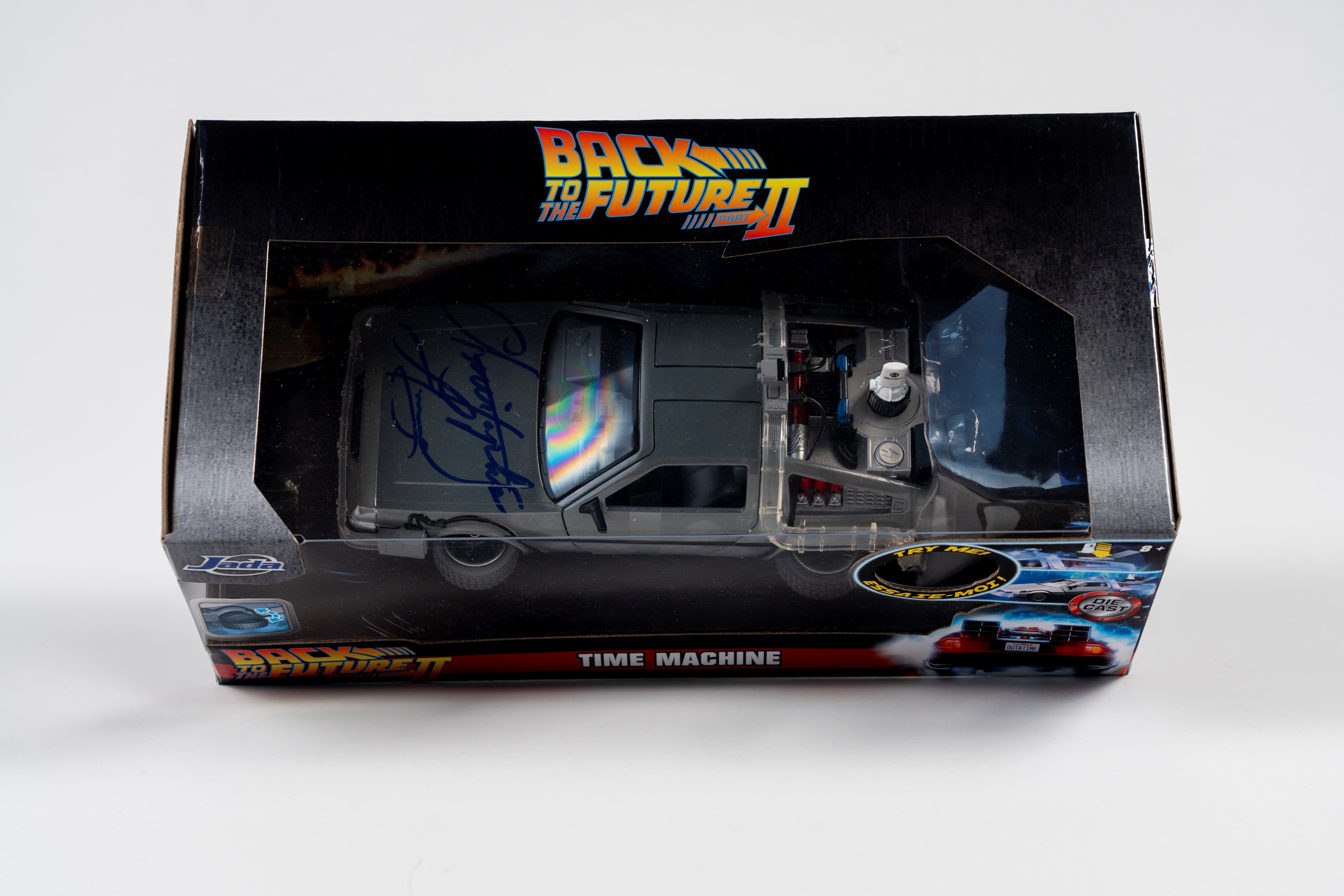 Christopher Lloyd - Ritorno al futuro - Modellino auto autografato - Cert. Beckett