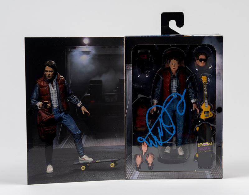 Michael J. Fox - Action figure autografata - NECA - Back To The Future (Ritorno al futuro) - Cert...
