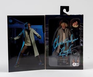 Christopher Lloyd - Action figure autografata - NECA - Back To The Future (Ritorno al futuro) - Cert. Beckett