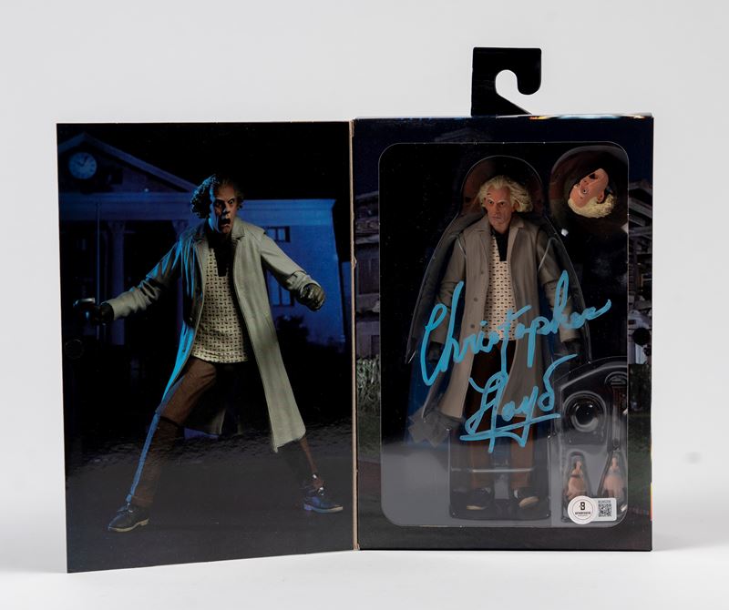 Christopher Lloyd - Action figure autografata - NECA - Back To The Future (Ritorno al futuro) - C...
