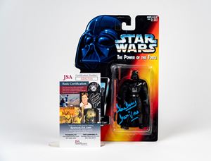Dave Prowse - Action figure di Darth Vader autografata - Star Wars - Cert. JSA - 1995
