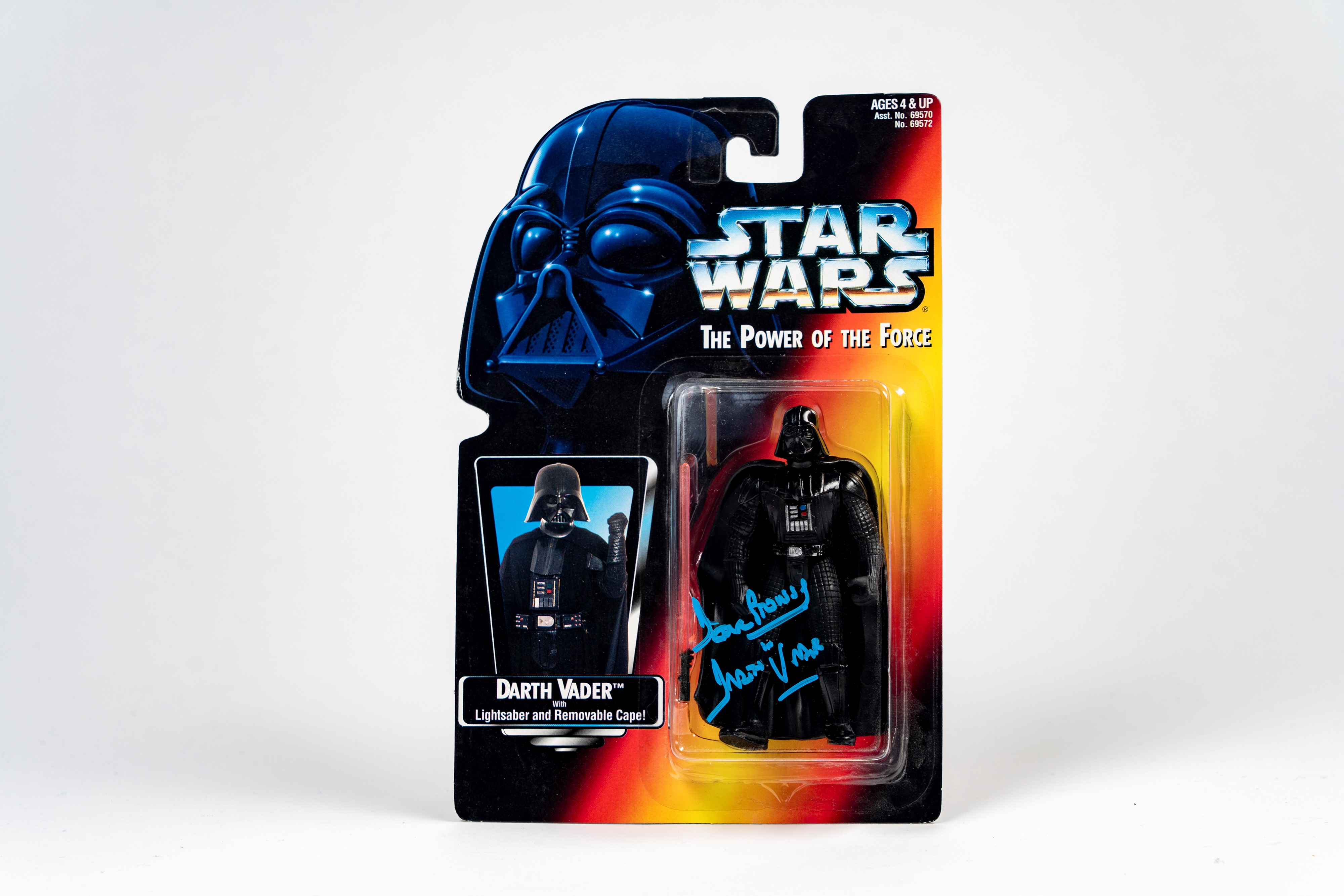 Dave Prowse - Action figure di Darth Vader autografata - Star Wars - Cert. JSA - 1995