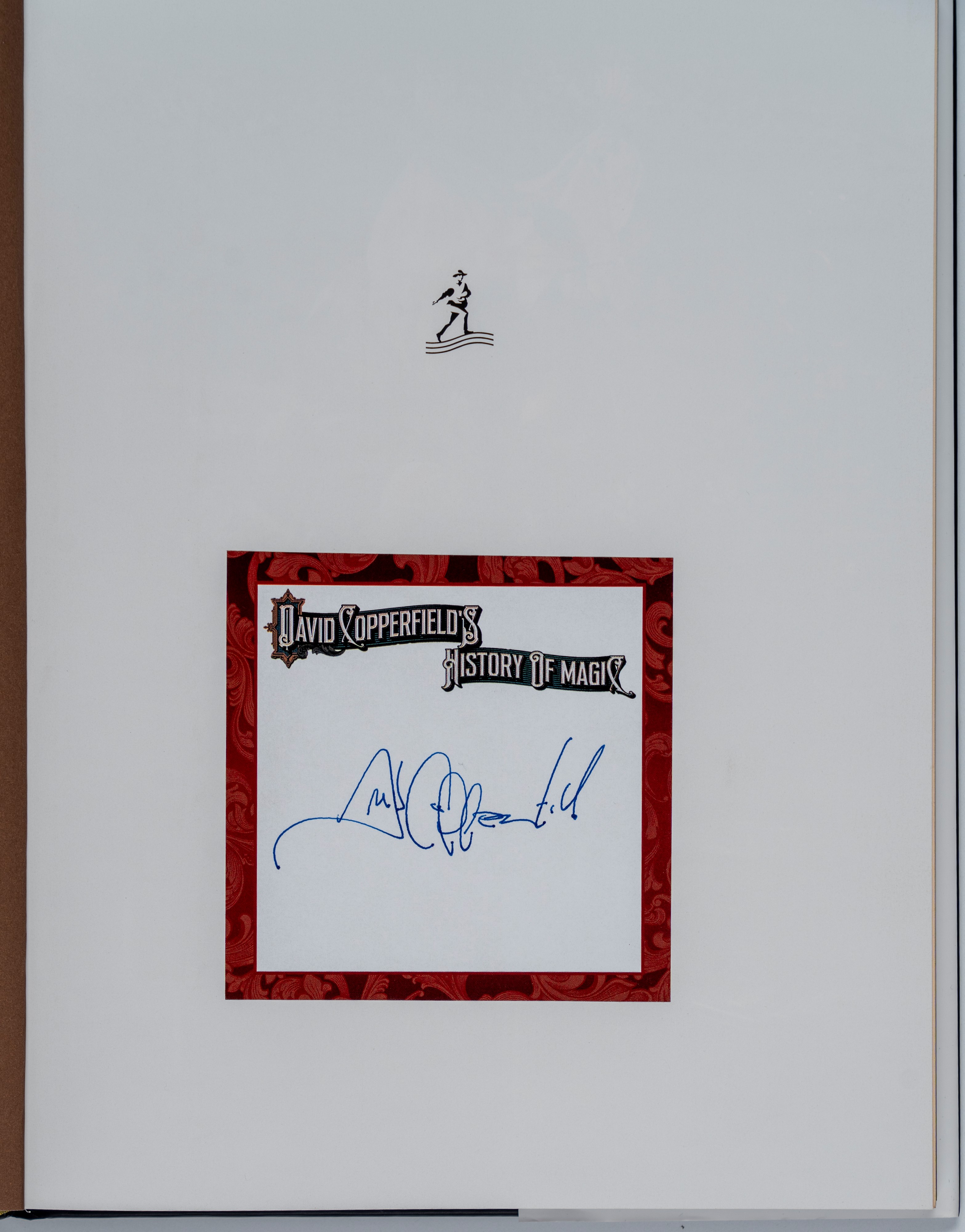 David Copperfield - Libro autografato - "History of Magic"