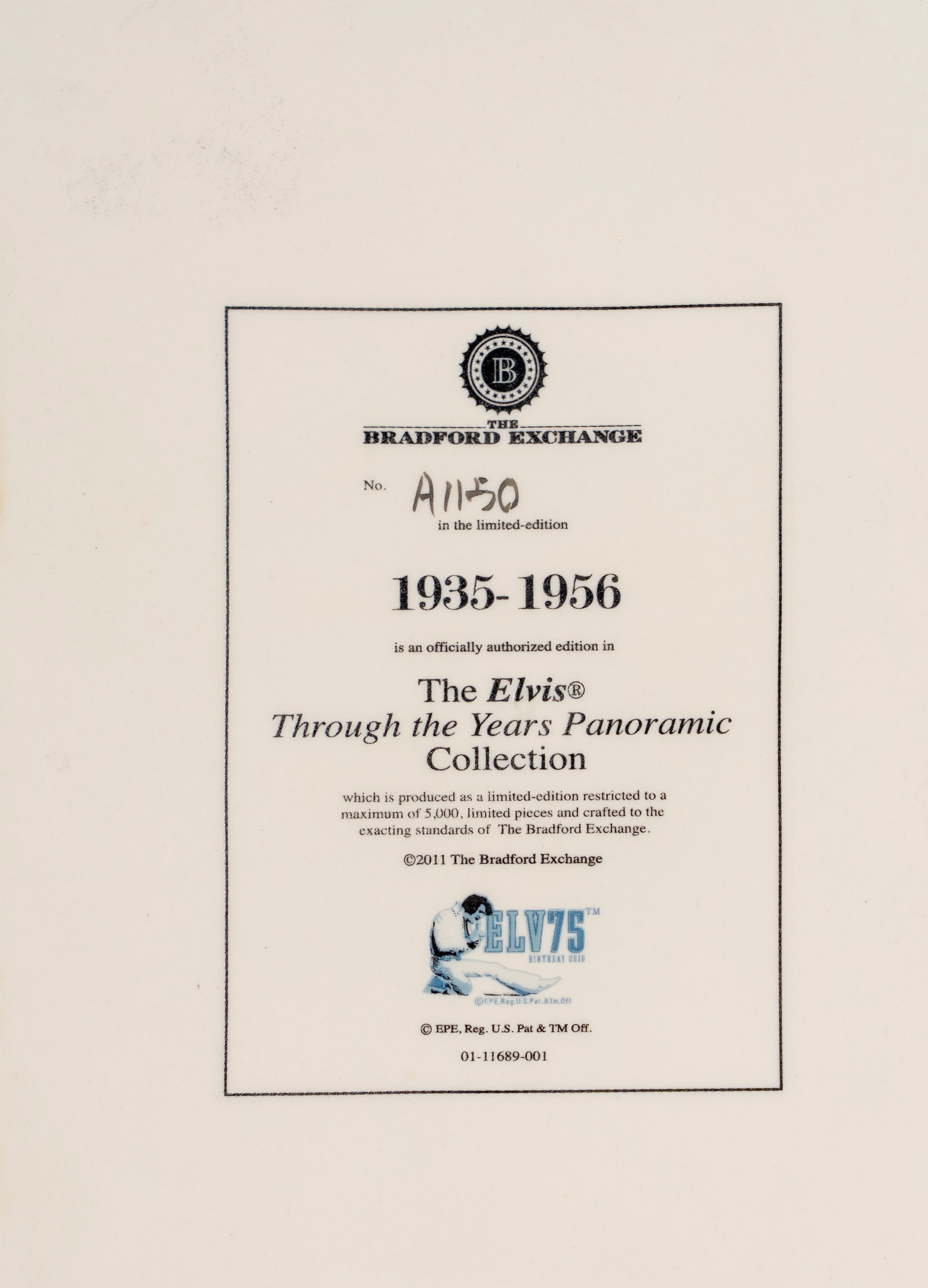 Elvis Presley - 2 porcellane da collezione - Bradford Exchange 3D Through Years Panoramic Collect...