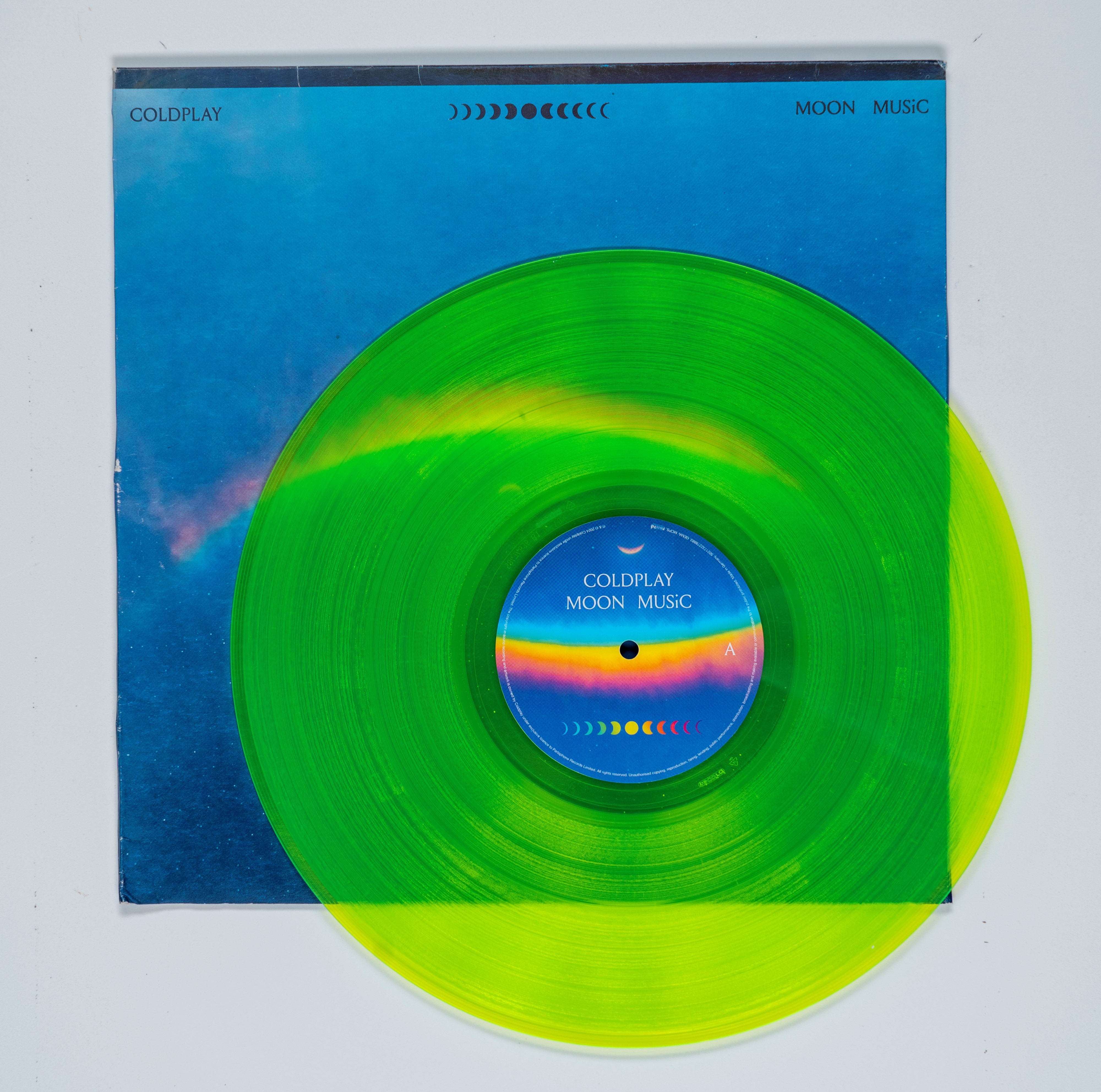 Coldpaly - Vinile LP con inserto autografato - Moon music - Limited Edition Holographic/Iridescen...