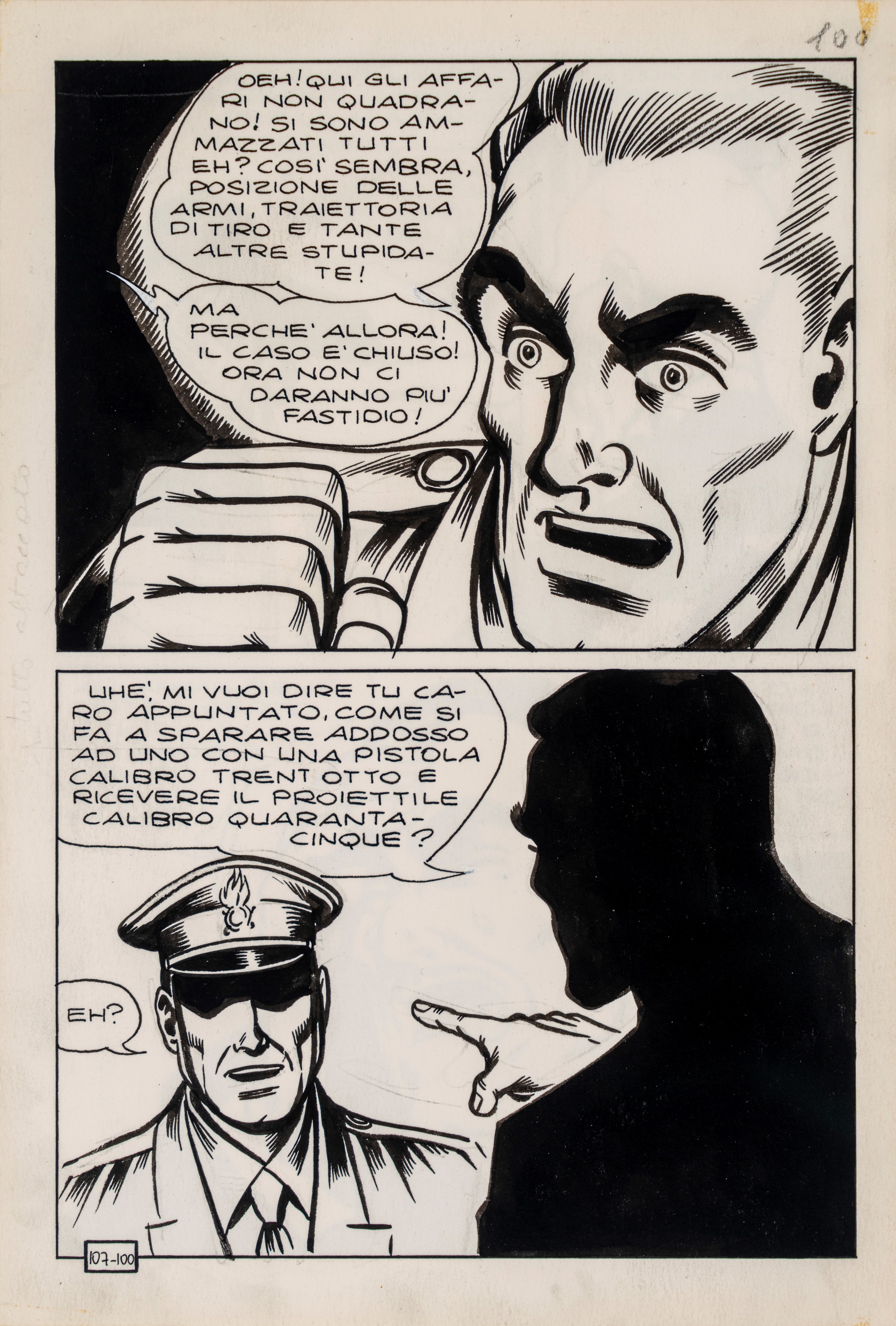 Magnus - Lotto 3 tavole originali - Kriminal #107 - Silenzio si spara