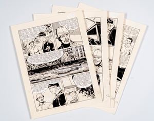 Roberto Diso - 4 tavole originali - Mister No - 38x29 cm circa