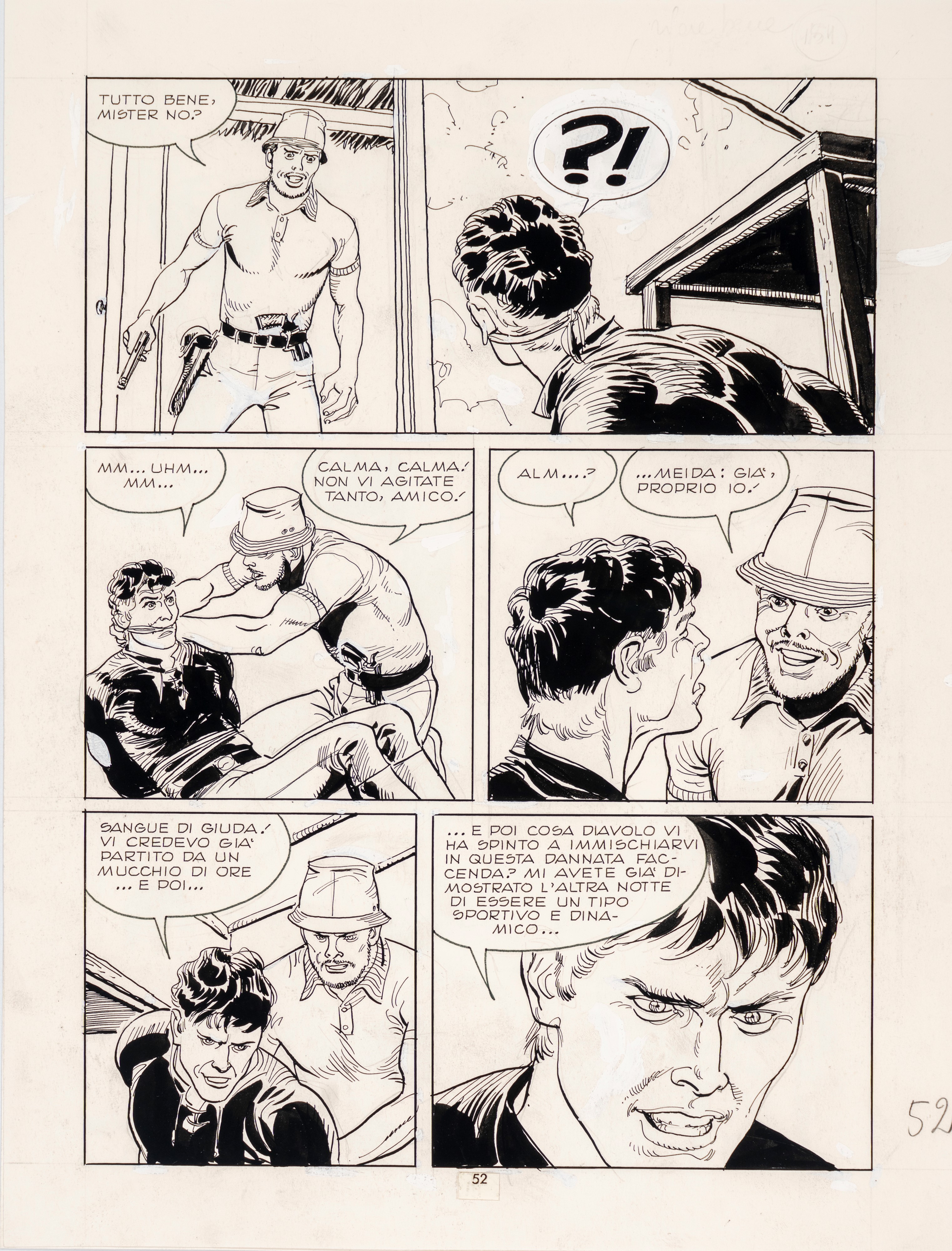 Roberto Diso - 4 tavole originali - Mister No - 38x29 cm circa