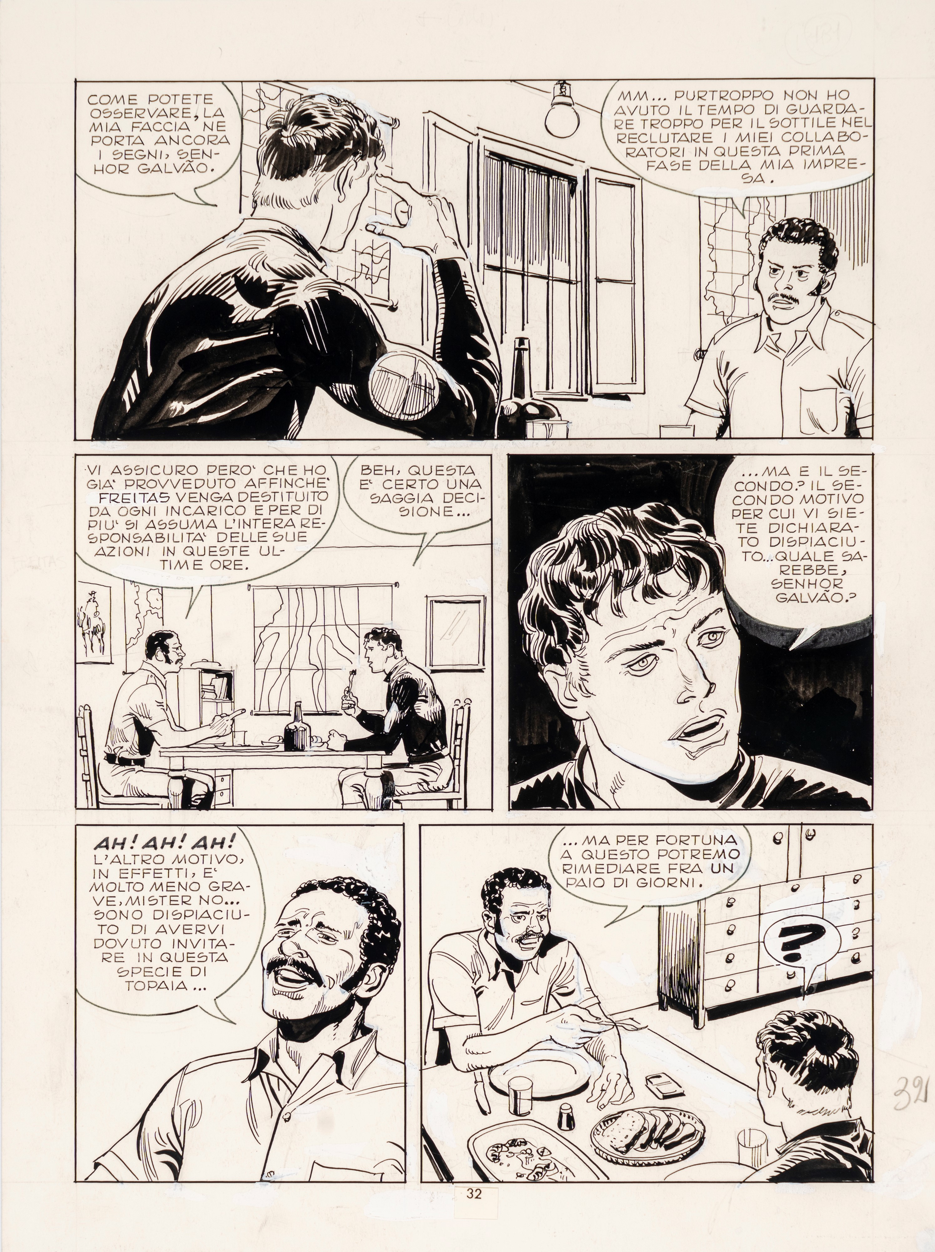 Roberto Diso - 4 tavole originali - Mister No - 38x29 cm circa