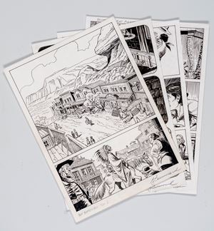 Giorgio Sommacal - 4 tavole originali - Speciale Zagor #33 - Firmate