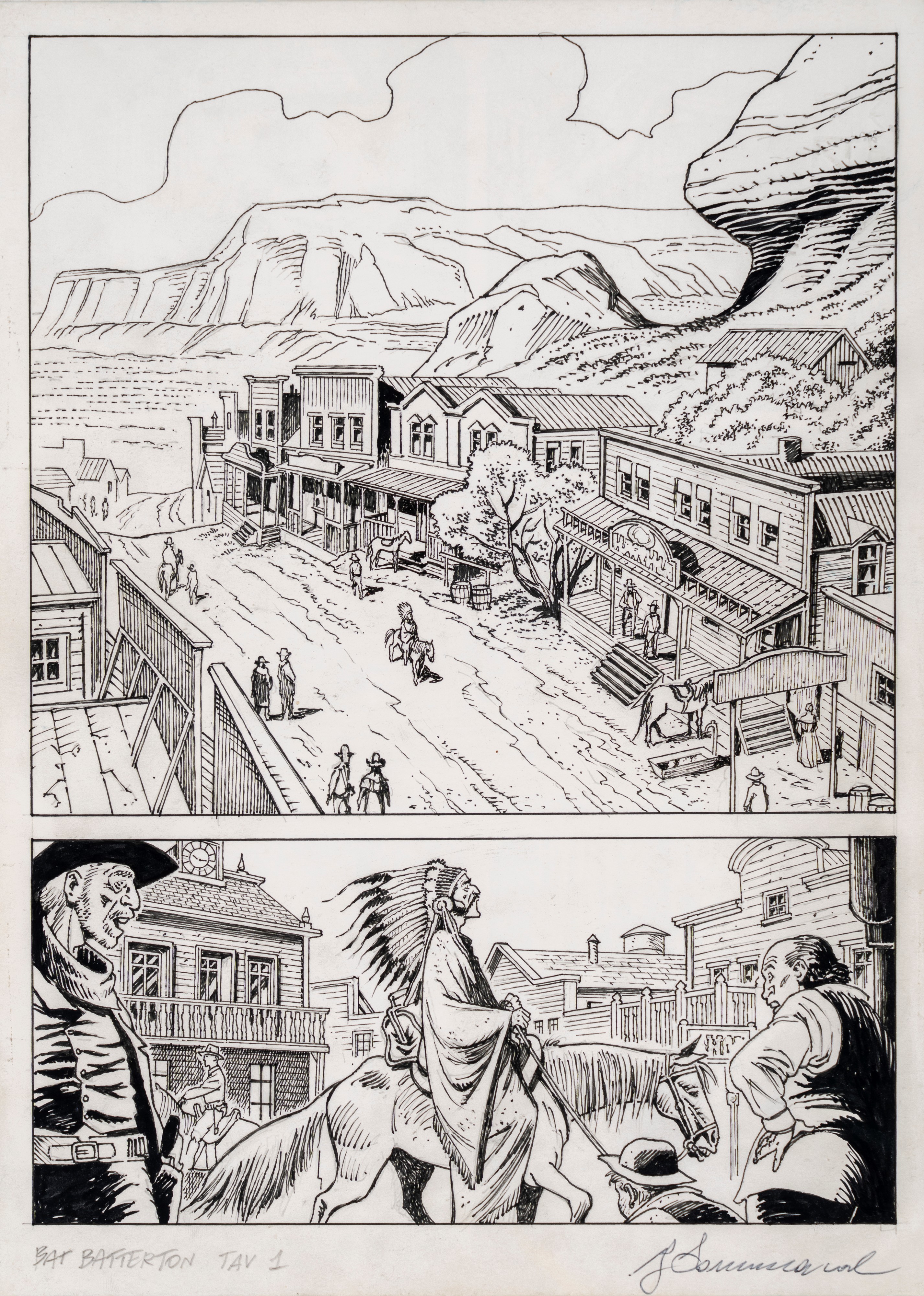 Giorgio Sommacal - 4 tavole originali - Speciale Zagor #33 - Firmate