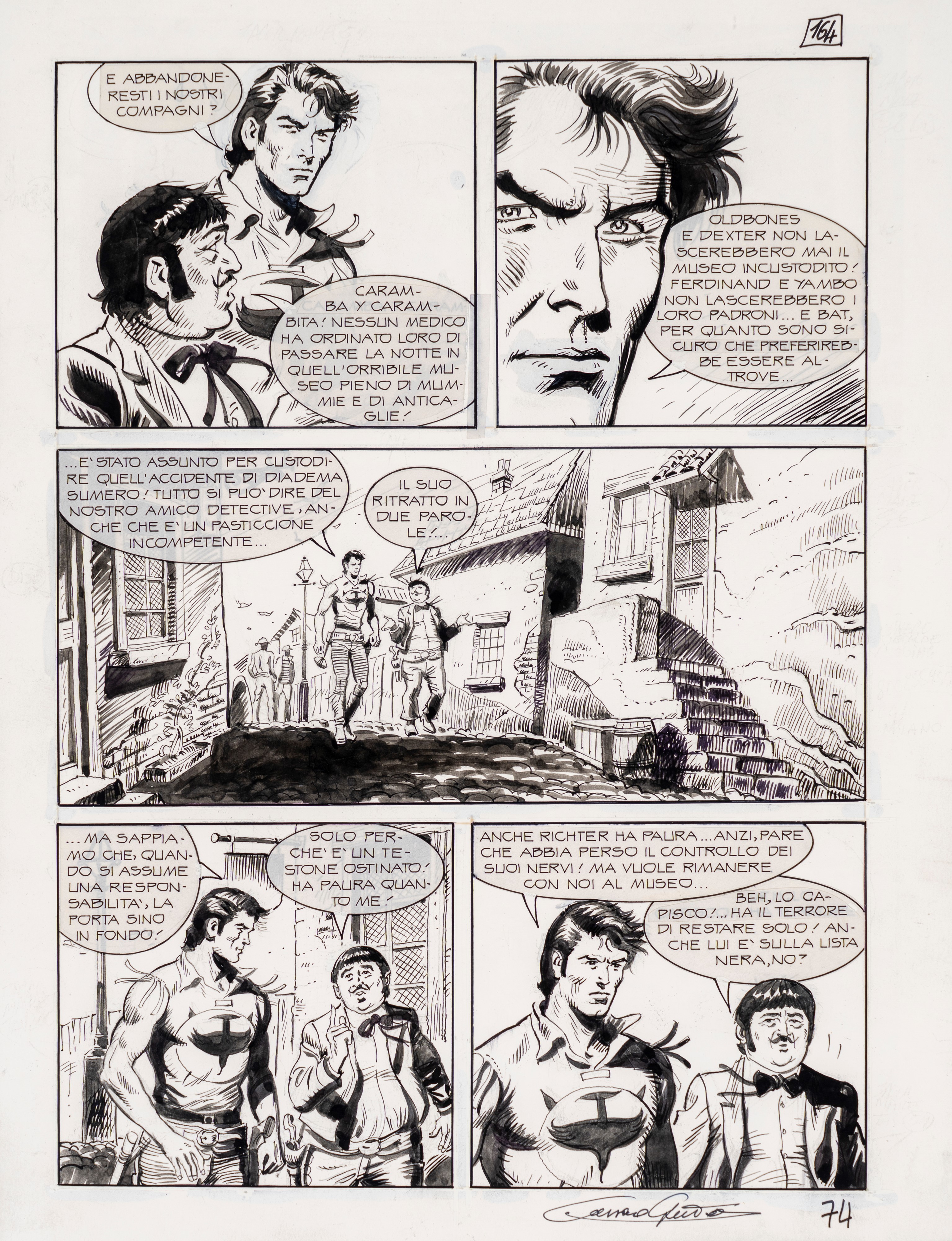 Sandro Dossi - Illustrazione originale - Looney Tunes - Warner - Titti, Silvestro, Bugs Bunny, Du...