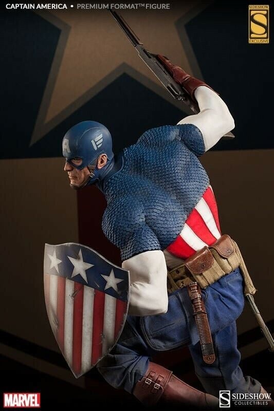 Captain America "Exclusive" on Hydra - Sideshow Collectibles - Marvel - Premium Format - Ed. Limi...