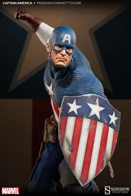 Captain America "Exclusive" on Hydra - Sideshow Collectibles - Marvel - Premium Format - Ed. Limi...