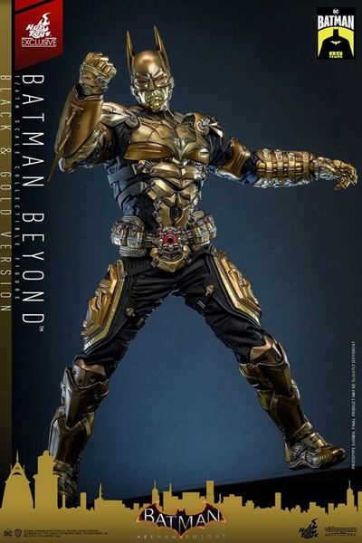 Hot Toys, Action Figure 1/6 Batman Beyond (Versione Black & Gold) - Videogame Masterpiece - Edizi...