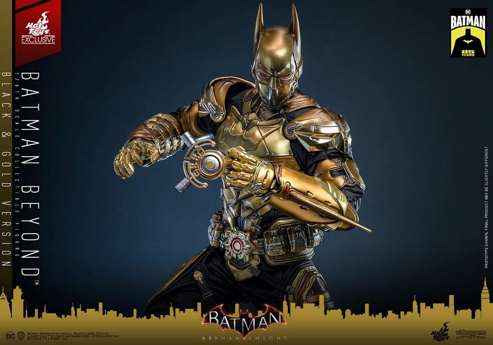 Hot Toys, Action Figure 1/6 Batman Beyond (Versione Black & Gold) - Videogame Masterpiece - Edizi...