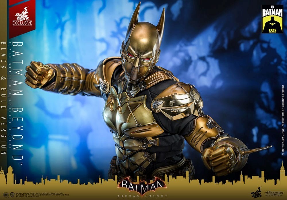 Hot Toys, Action Figure 1/6 Batman Beyond (Versione Black & Gold) - Videogame Masterpiece - Edizi...
