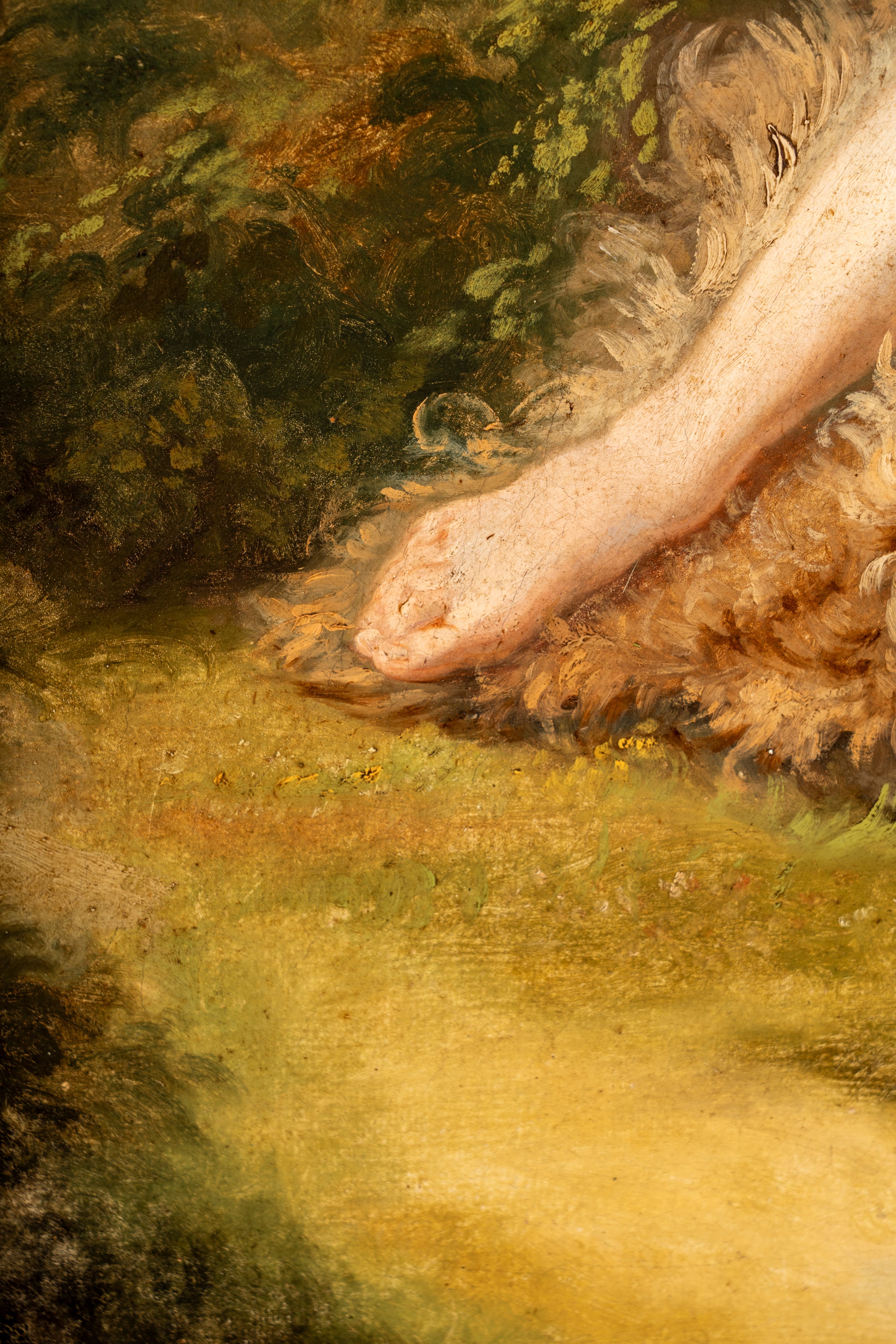 Scuola Dell'italia Meridionale, Secolo XVIII - Paesaggio con ninfa dormiente, olio su tela