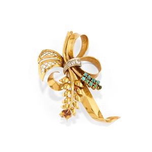 Turquoise brooch