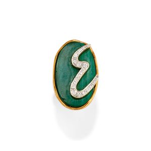 Malachite ring