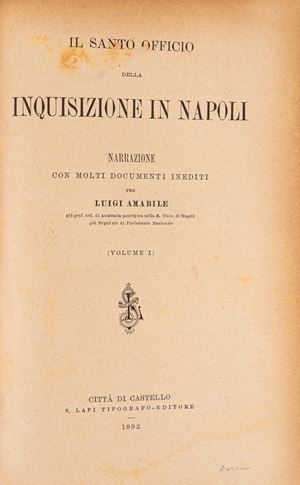 Il Santo Officio della Inquisizione in Napoli