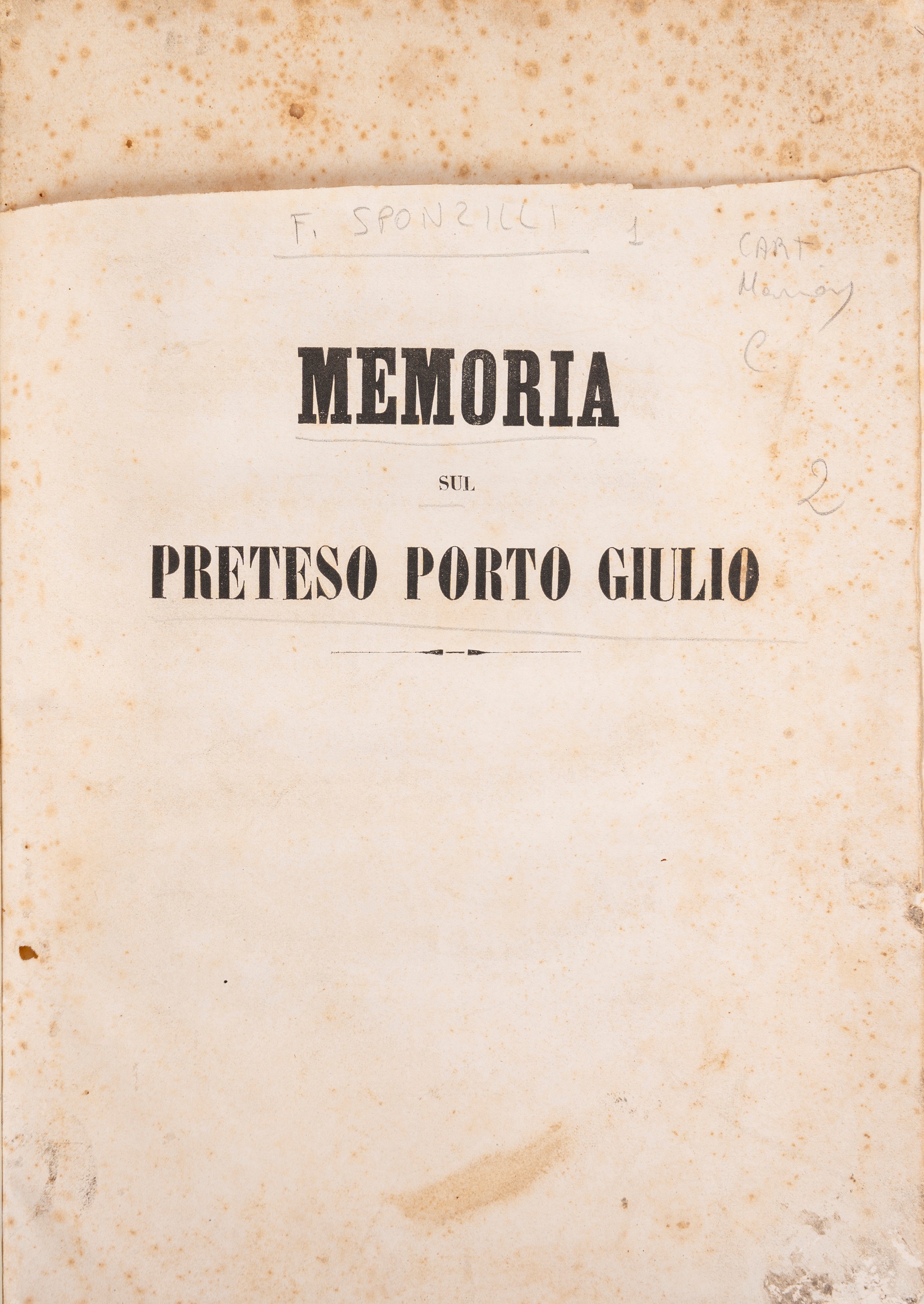 Decisione della Gran Corte Speciale di Napoli nella causa della setta l'Unità italiana pubblicata...