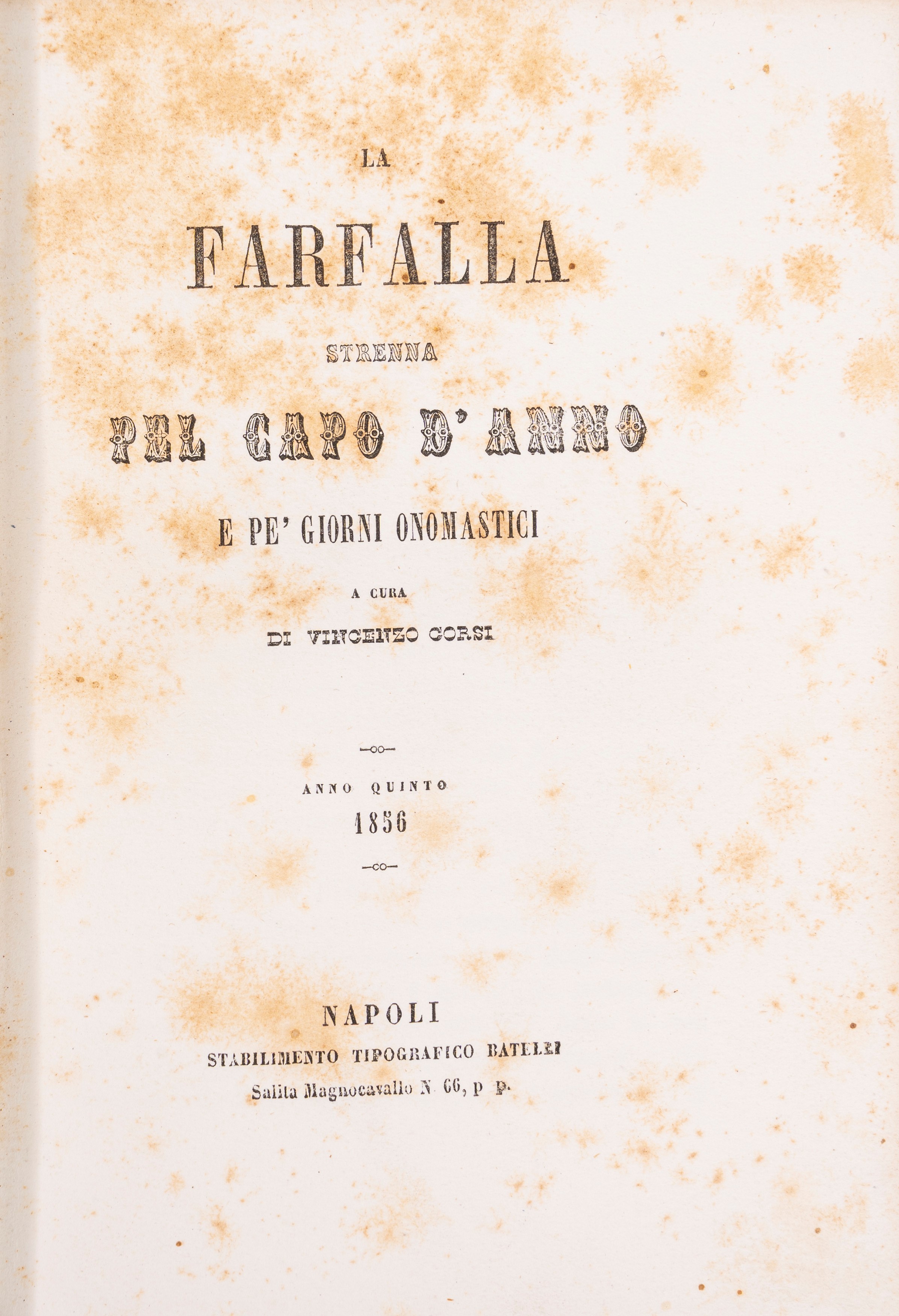STRENNE, La Sirena. Augurio per Capodanno e altri giorni festivi, 1851