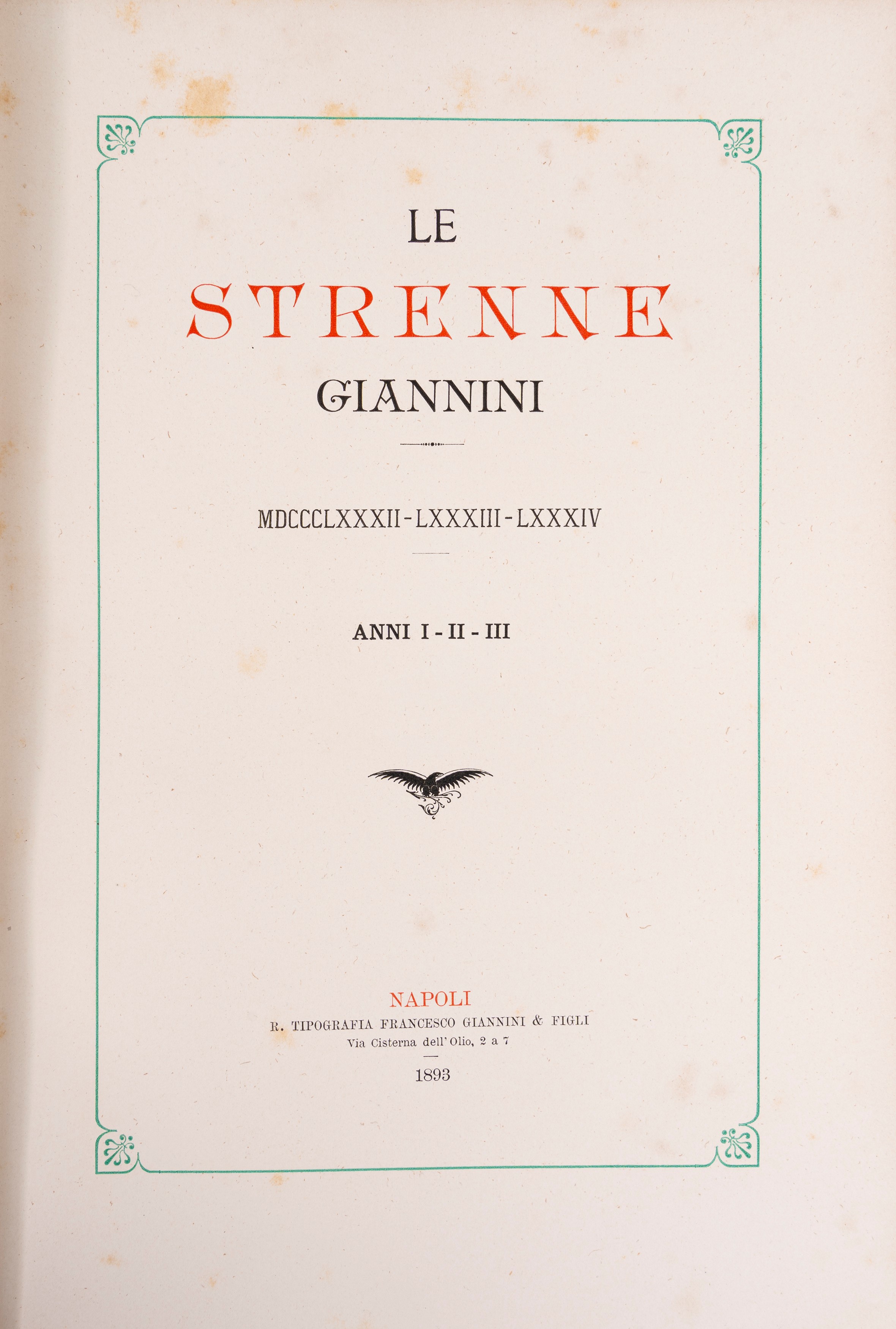 La Strenna della R. Tipografia Giannini