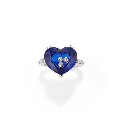 Anello collezione So Happy in oro bianco 18k con diamanti