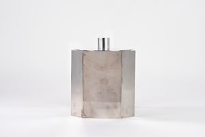 Glacette in silver plate con coperchio, anni '70 del Novecento