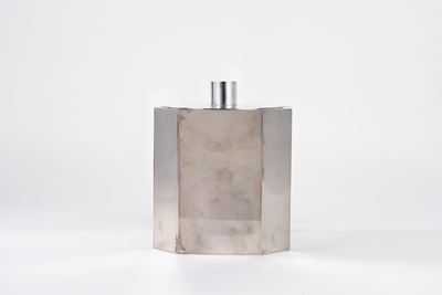 Glacette in silver plate con coperchio, anni '70 del Novecento