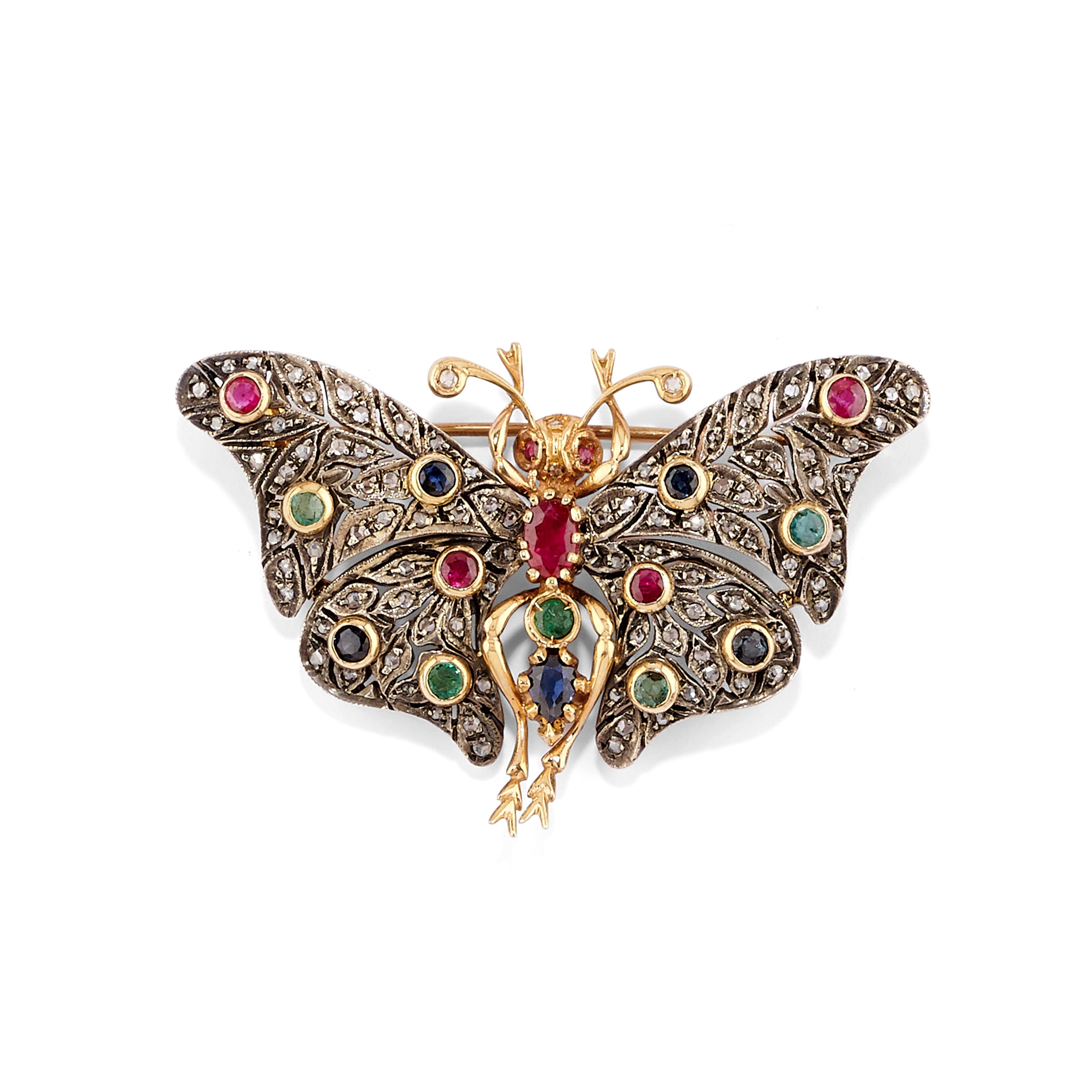 Tre spille con farfalle