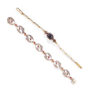 Due bracciali con diamanti