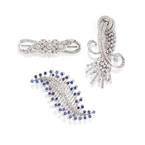 Tre spille con diamanti