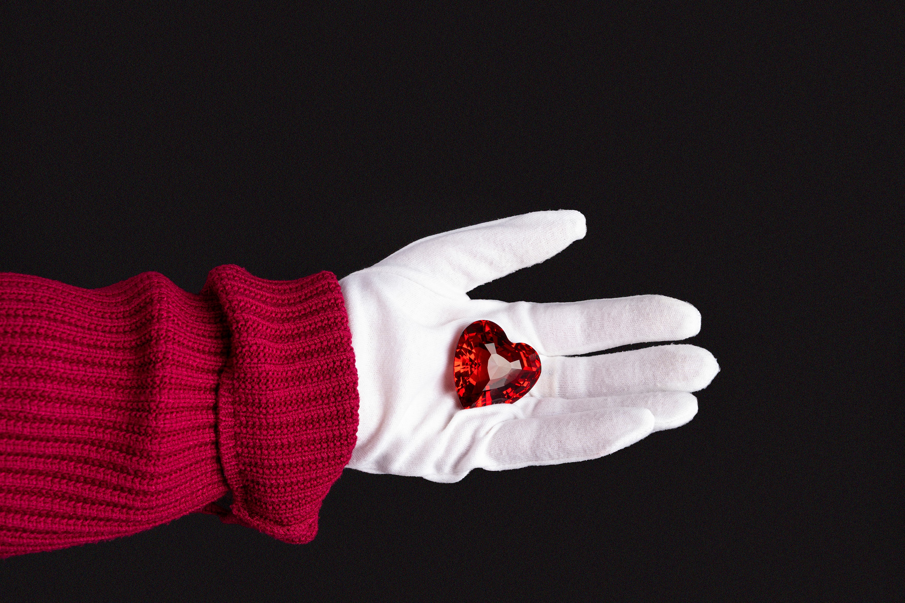 Swarovski - Lotto composto da quattro cuori in cristallo