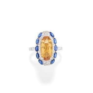 Ring with imperial topaz
