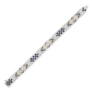 Bracciale con zaffiri e diamanti