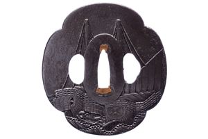 Rara tsuba in stile Choshu